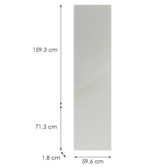 Kuchynská predná časť D60rwn(L/P) L9 K900 Bianco Hg Griii,2