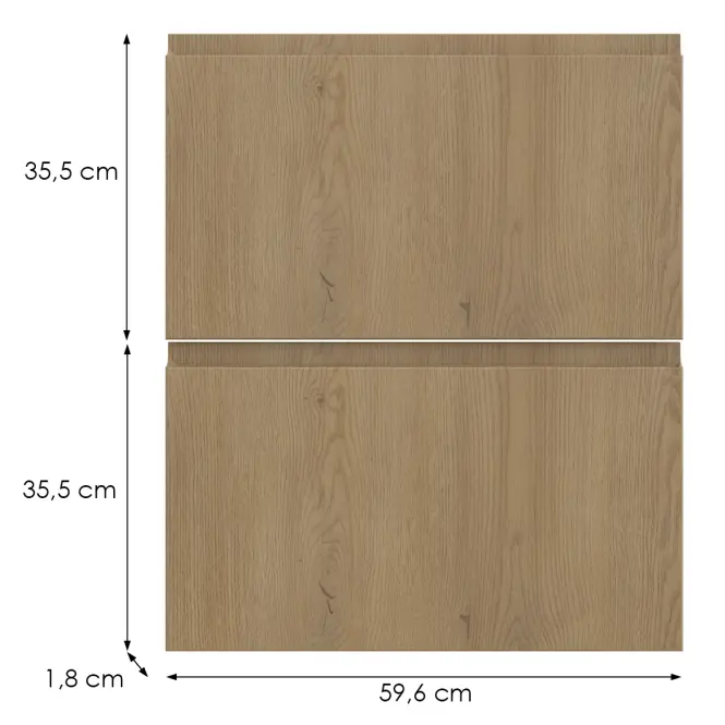 Kuchynská predná časť D60s2  T8 K282 Dub Cremona Grii,2