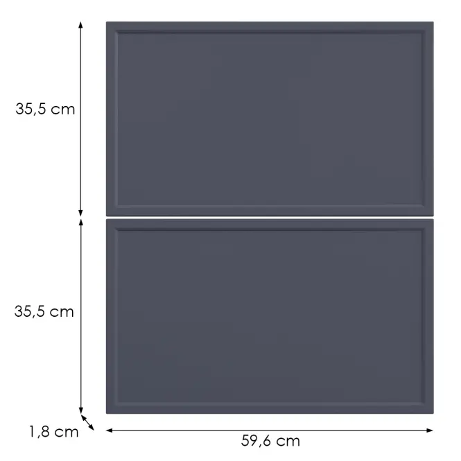 Kuchynská predná časť D60s2+1 O6 K273 Granát Gri,2