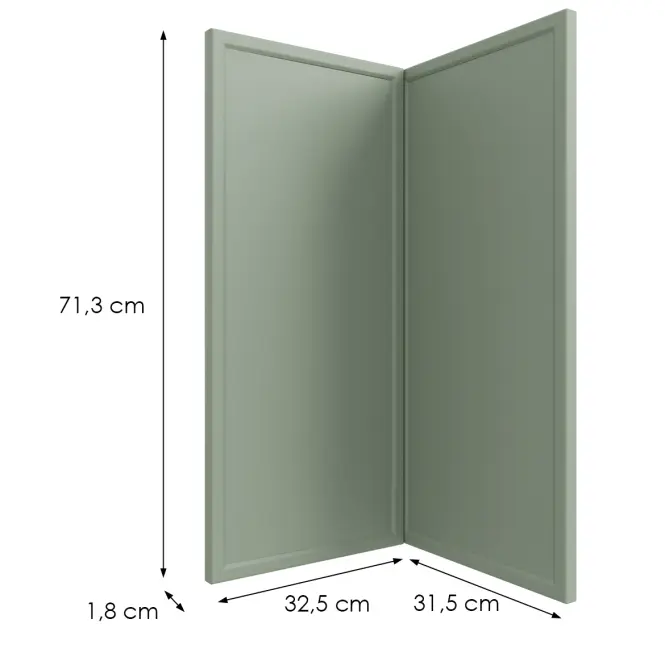 Kuchynská predná časť D90n O6 K-279 Olivový Grii