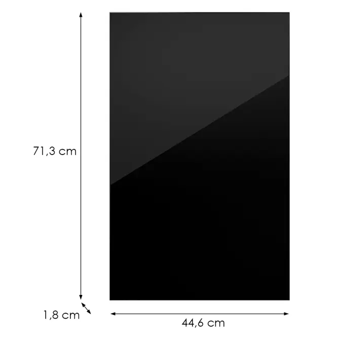 Kuchynská predná časť D45fzw L9 K165 Čierna Hg Griii