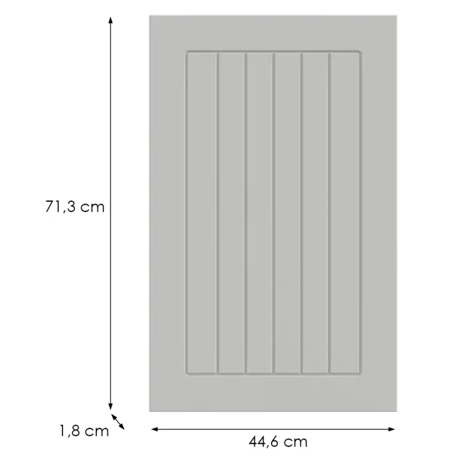 Kuchynská predná časť D45fzw  H5 K252 Biely Gr I