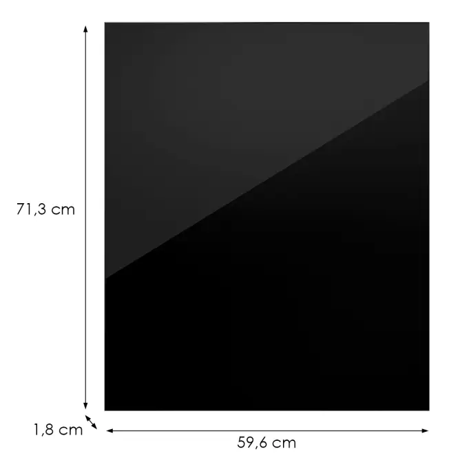 Kuchynská predná časť D60fzw L9 K165 Čierna Hg Griii,2
