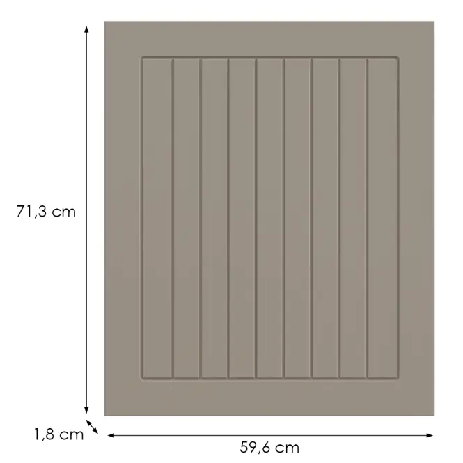 Kuchynská predná časť D60fzw H5 K257 Kašmír Matná Grii
