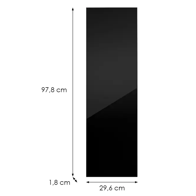 Kuchynská predná časť G30(100)(L/P) L9 K165 Čierna Hg Griii