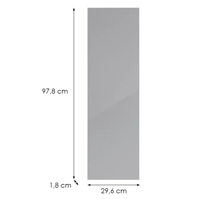 Kuchynská predná časť G30(100)(L/P) L9 K268 Sivá Hg Griii