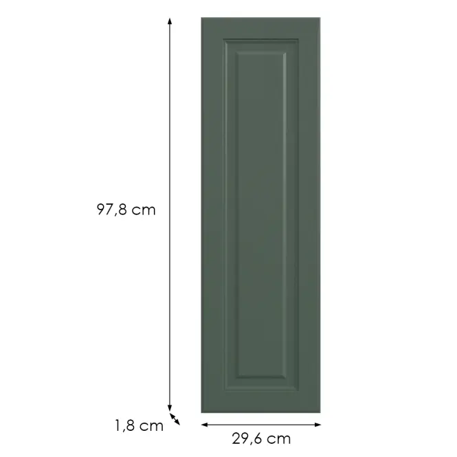 Kuchynská predná časť G30(100)(L/P) V6 K274 Zelený labrador