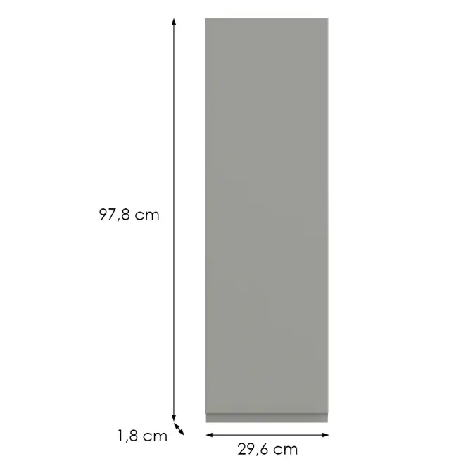 Kuchynská predná časť G30(100) P T8 K261 Sivá Matná Grii,2