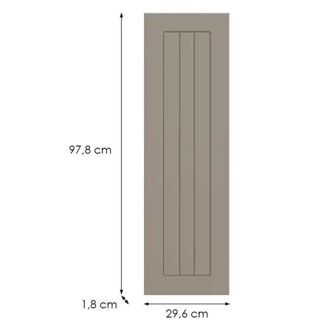 Kuchynská predná časť G30(100)(L/P) H5 K257 Kašmír Matná Grii
