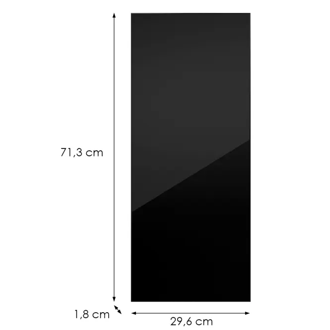 Kuchynská predná časť G30(72)(L/P) L9 K165 Čierna Hg Griii