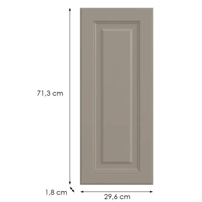 Kuchynská predná časť G30(72)(L/P)  V6 K257 Kašmír Matná Grii