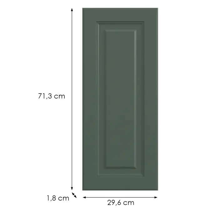 Kuchynská predná časť G30(72)(L/P)  V6 K274 Zelený labrador