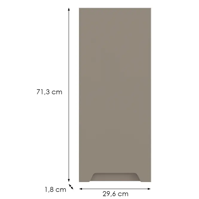 Kuchynská predná časť G30(72) L Q2 K204 Capuccino Matná Gri