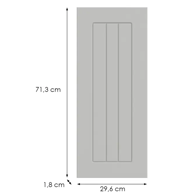 Kuchynská predná časť G30(72)(L/P)  H5 K252 Biely Gr I