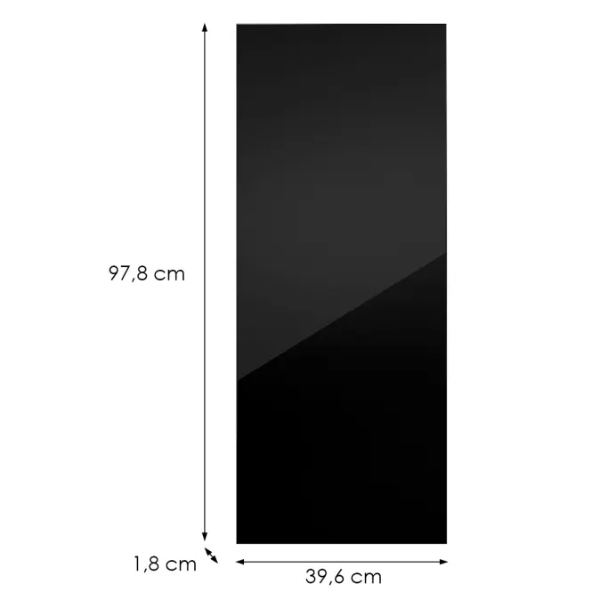 Kuchynská predná časť G40(100)(L/P) L9 K165 Čierna Hg Griii