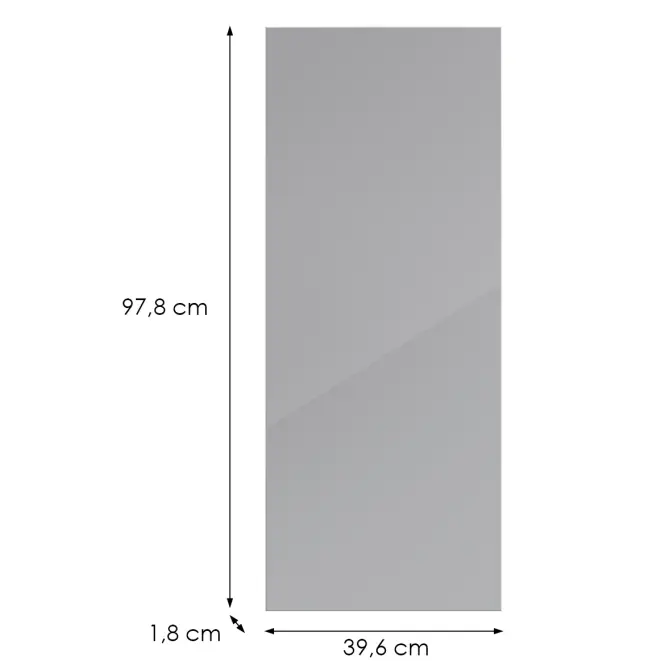 Kuchynská predná časť G40(100)(L/P) L9 K268 Sivá Hg Griii