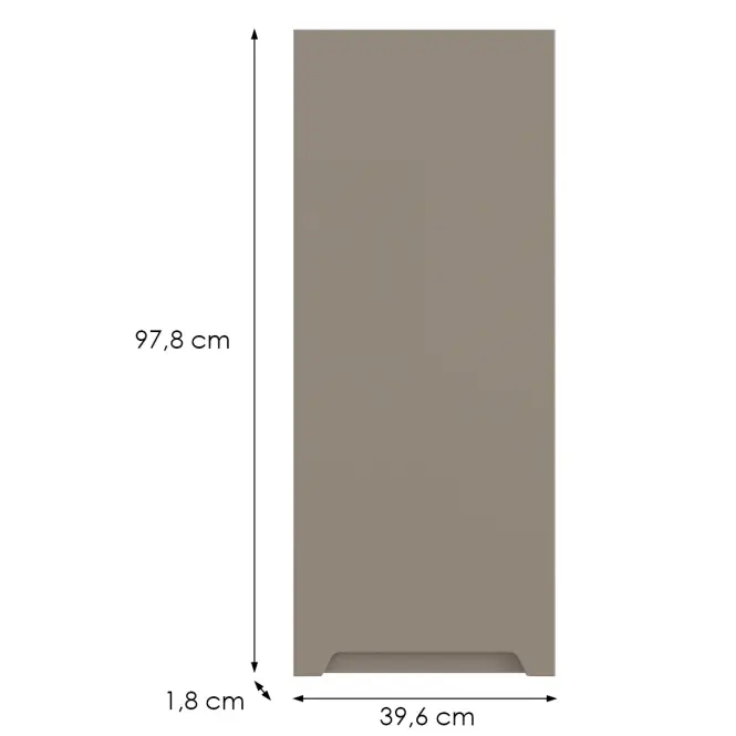 Kuchynská predná časť G40(100)P Q2 K204 Capuccino Matná Gri