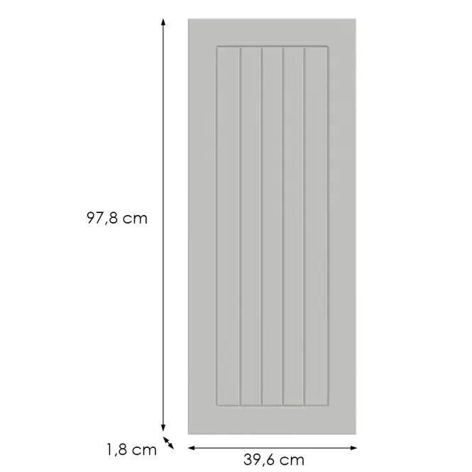 Kuchynská predná časť G40(100)(L/P) H5 K252 Biely Gr I