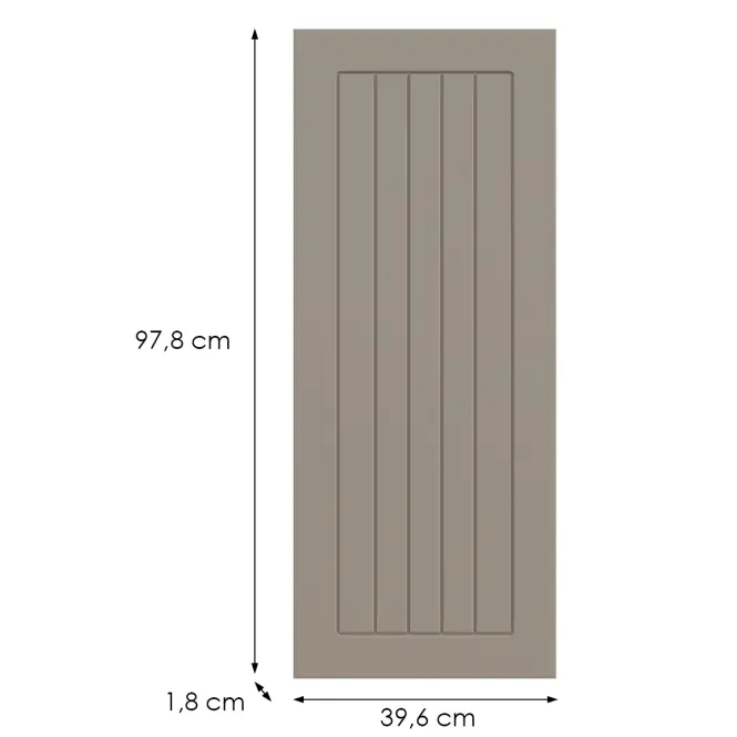 Kuchynská predná časť G40(100)(L/P) H5 K257 Kašmír Matná Grii