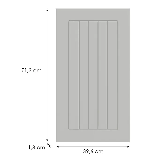 Kuchynská predná časť G40(72)(L/P)  H5 K252 Biely Gr I