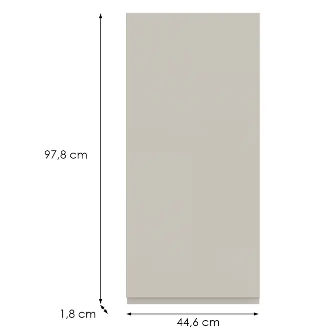 Kuchynská predná časť G45(100) P T8 K943 Kašmír Gri,2
