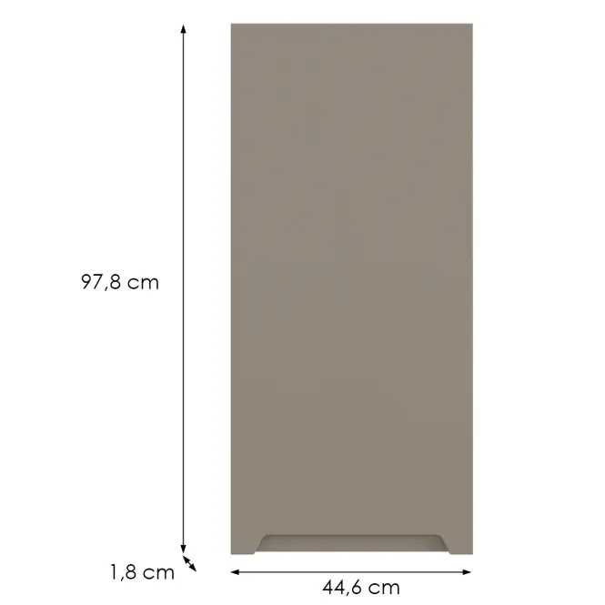 Kuchynská predná časť G45(100) P Q2 K204 Capuccino Matná Gri