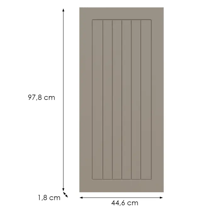 Kuchynská predná časť G45(100)(L/P) H5 K257 Kašmír Matná Grii