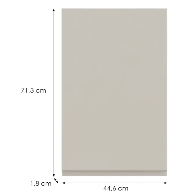 Kuchynská predná časť G45(72) L T8 K943 Kašmír Gri,2