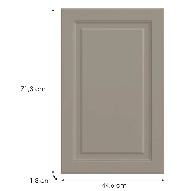 Kuchynská predná časť G45(72)(L/P)  V6 K257 Kašmír Matná Grii