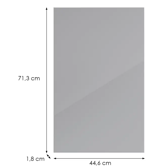 Kuchynská predná časť G45(72)(L/P) L9 K268 Sivá Hg Griii