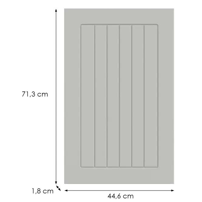 Kuchynská predná časť G45(72)(L/P) H5 K252 Biely Gr I