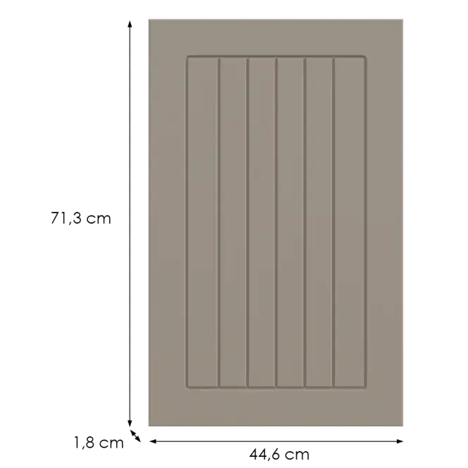 Kuchynská predná časť G45(72)(L/P) H5 K257 Kašmír Matná Grii