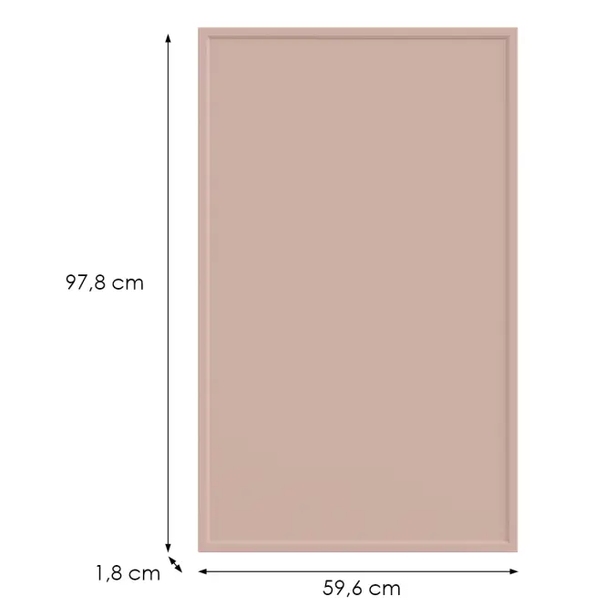 Kuchynská predná časť G60(100)(L/P) O6 K276 Antická ružová Gr I