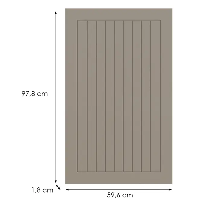 Kuchynská predná časť G60(100)(L/P) H5 K257 Kašmír Matná Grii
