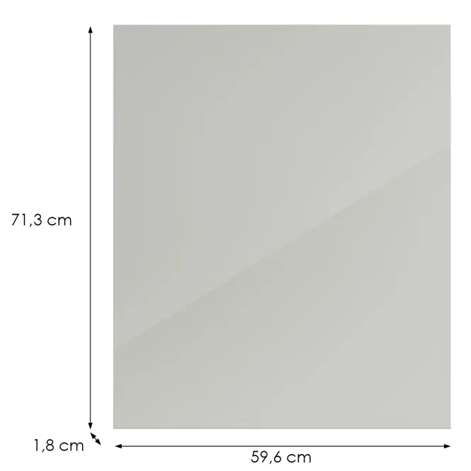 Kuchynská predná časť G60(72)(L/P) L9 K900 Bianco Hg Griii