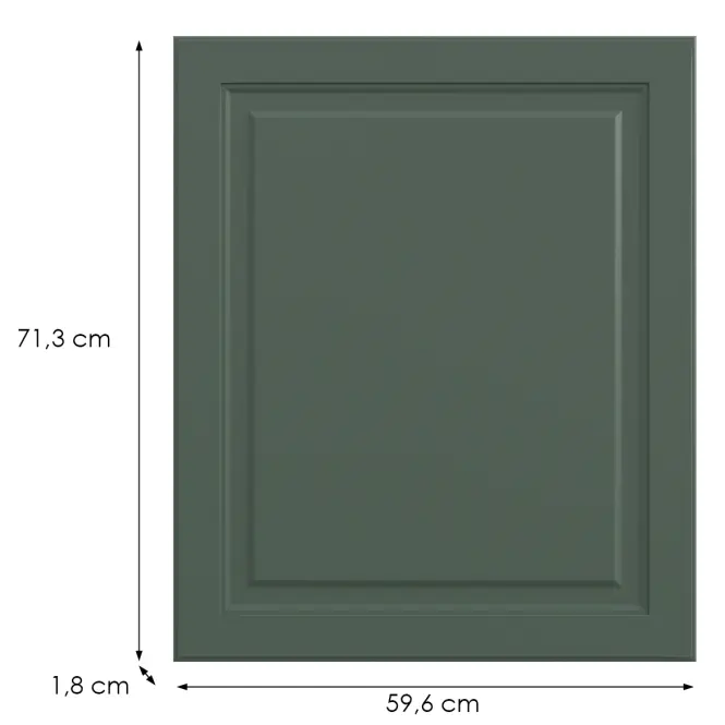 Kuchynská predná časť G60(72)(L/P)  V6 K274 Zelený labrador
