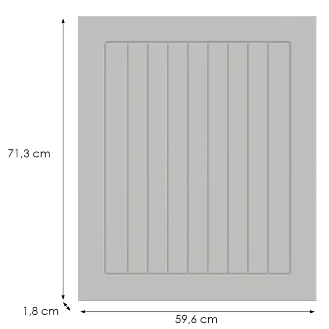 Kuchynská predná časť G60(72)(L/P) H5 K252 Biely Gr I