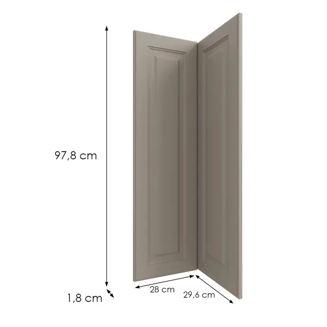 Kuchynská predná časť G60n2(100)  V6 K257 Kašmír Matná Grii
