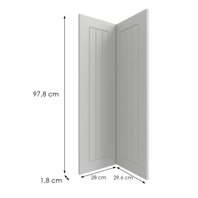 Kuchynská predná časť G60n2(100)  H5 K252 Biely Gr I