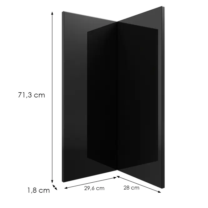 Kuchynská predná časť G60n2(72) L9 K165 Čierna Hg Griii