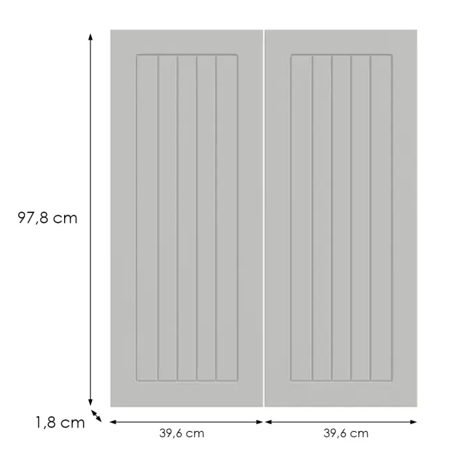 Kuchynská predná časť G80(100)  H5 K252 Biely Gr I