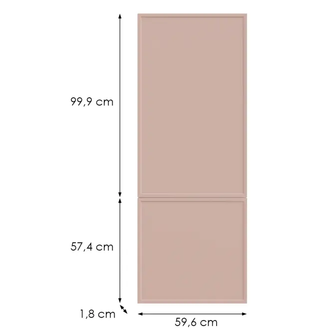 Kuchynská predná časť N60n O6 K276 Antická ružová Gr Ii