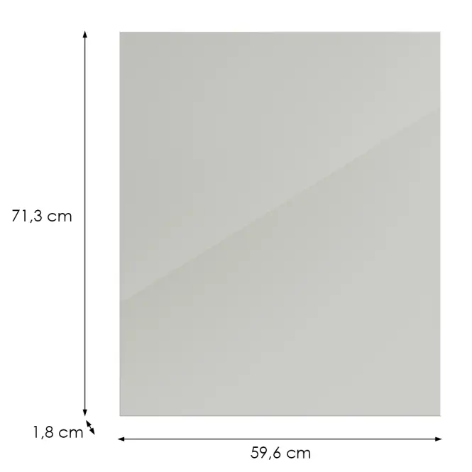 Kuchynská predná časť D60z(L/P)L9 K900 Bianco Hg Griii