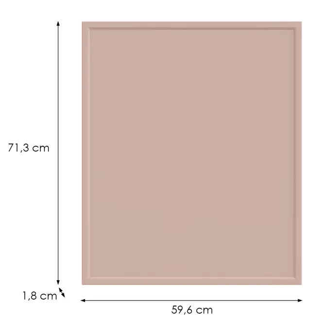 Kuchynská predná časť D60z(L/P) O6 K276 Antická ružová Gr Ii