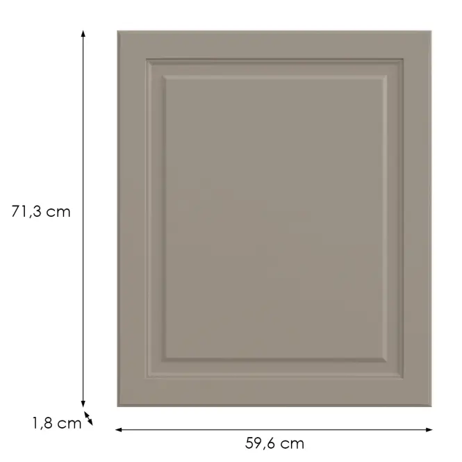 Kuchynská predná časť D60z(L/P)V6 K257 Kašmír Matná Grii