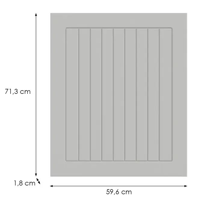 Kuchynská predná časť D60z(L/P) H5 K252 Biely Gri