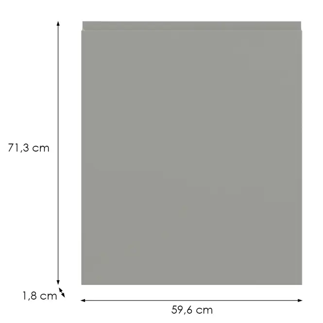 Kuchynská predná časť D60z P T8 K261 Sivá Matná Grii,2