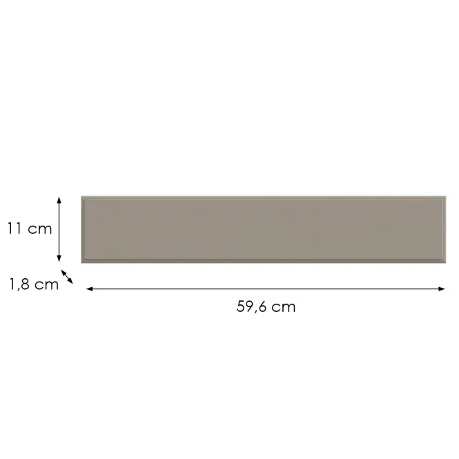 Kuchynská predná časť D60zk  V6 K257 Kašmír Matná Grii