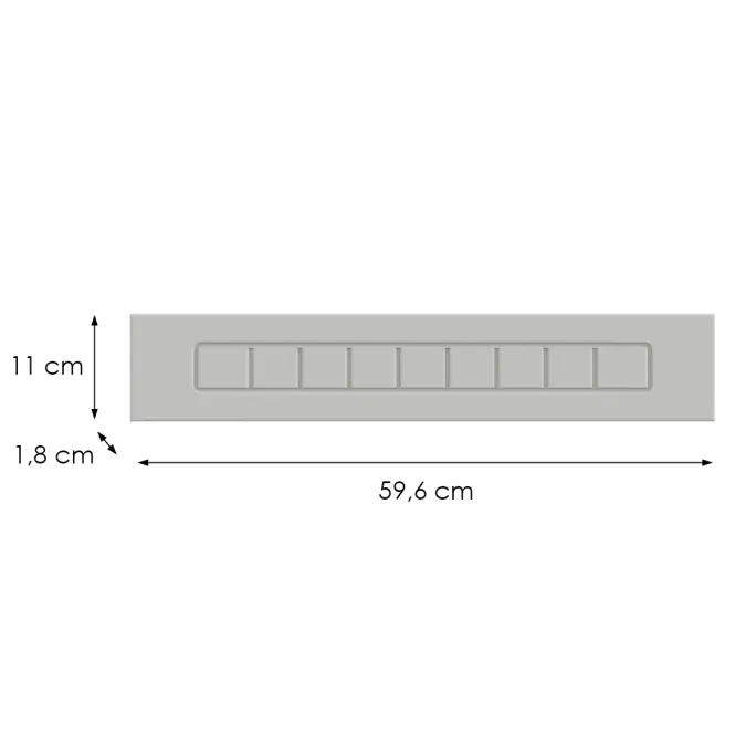 Kuchynská predná časť D60zk H5 K252 Biely Gr I