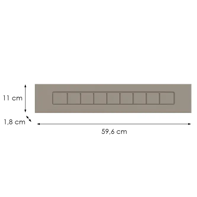 Kuchynská predná časť D60zk H5 K257 Kašmír Matná Grii